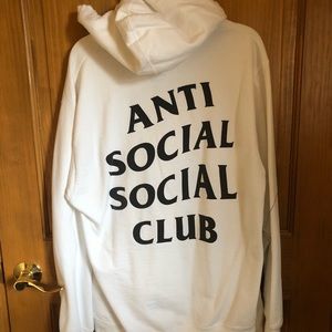 White Anti Social Social Club Hoodie